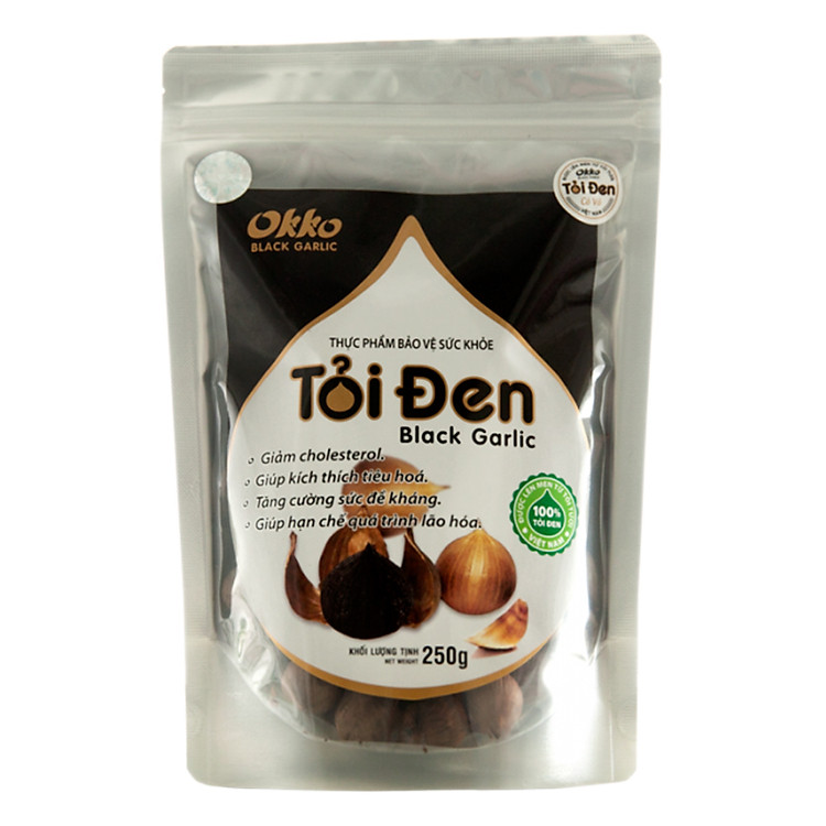 Thực Phẩm Chức Năng Tỏi Đen Okko Có Vỏ Túi 250g