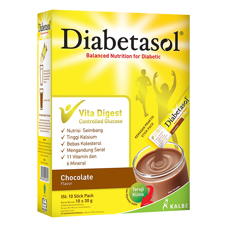 Sữa Bột Socola Diabetasol Hộp 180g