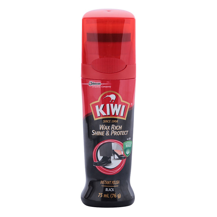 Xi Nước Khô Nhanh Màu Đen Kiwi Wax Rich S&P Black 75ml
