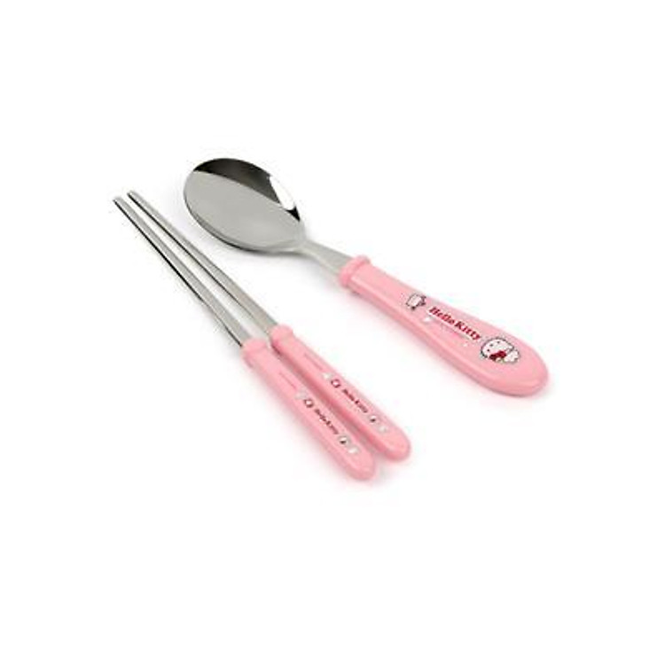Bộ Muỗng Và Đũa Bằng Thép Không Gỉ Hello Kitty Lock&Lock-LKT002