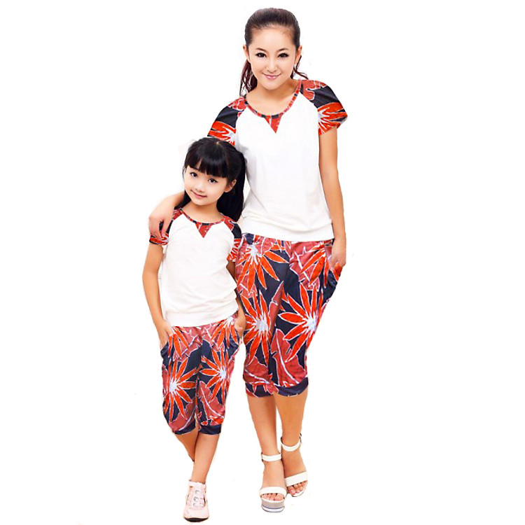 Combo Bộ Đồ Mặc Nhà CIRINO CB_DOMACNHA_HOACAM_S4 - Hoa Cam