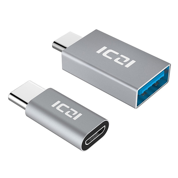 Đầu Chuyển Type C ICZI (90034) - Xám - Hàng Chính Hãng