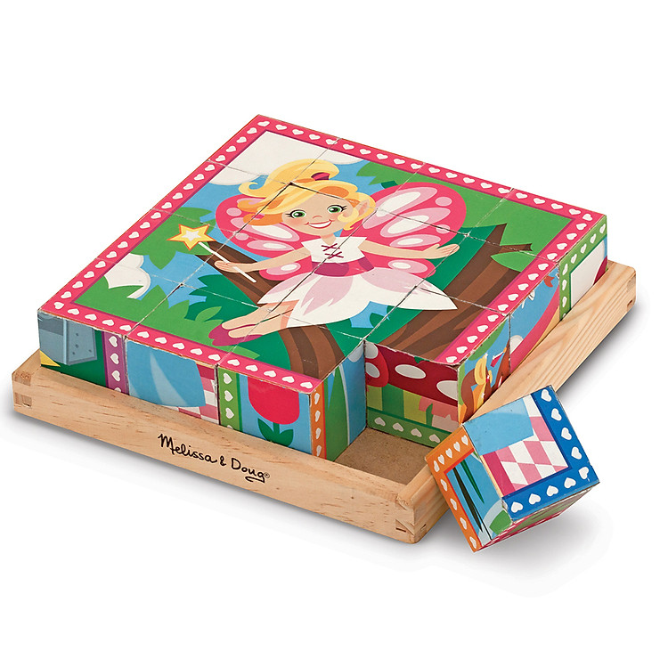 Đồ Chơi Gỗ Xếp Hình Khối Vuông Melissa & Doug - Công Chúa Và Nàng Tiên - MB9040
