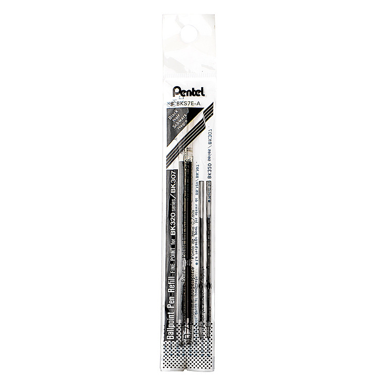 Ruột Bút Bi Đen Pentel BK250 - BKS7E-A