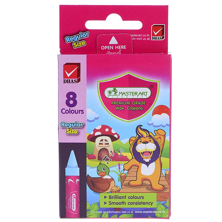 Bút Sáp 8 Màu Masterart Elephant 8C