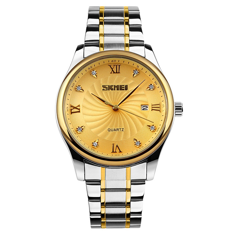 Đồng Hồ Nam Dây Kim Loại SKMEI 9101 - Vàng