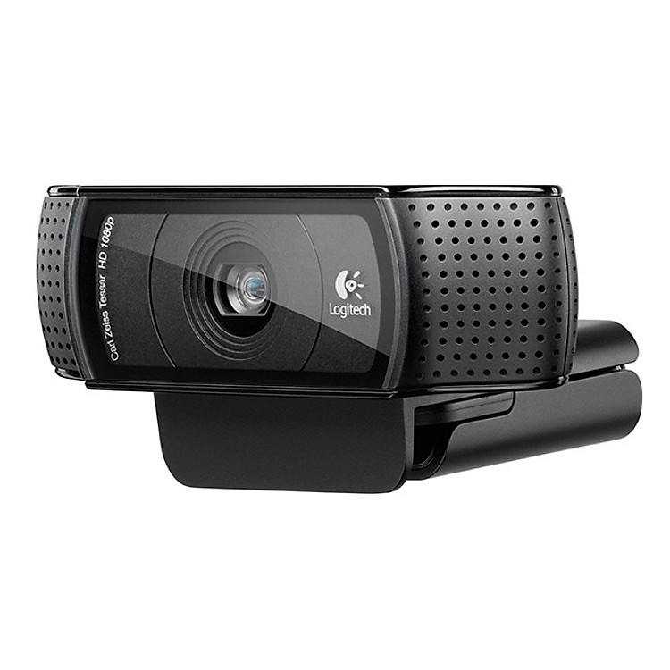 Webcam Logitech C920 Pro Full HD 1080p 30FPS - micro kép to rõ, tự động lấy nét và chỉnh sáng HD, thấu kinh Full HD cao cấp, phù hợp PC/ Laptop/ Mac - Hàng chính hãng