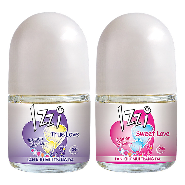 Combo 2 Chai Lăn Khử Mùi Izzi: True Love 20ml + Sweet Love 20ml