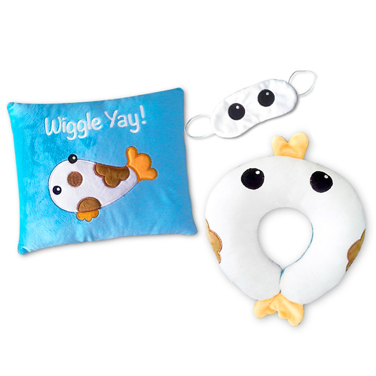 Combo Gối Tựa Lưng, Gối Chữ U Và Bịt Mắt Thivi - Hình Cá