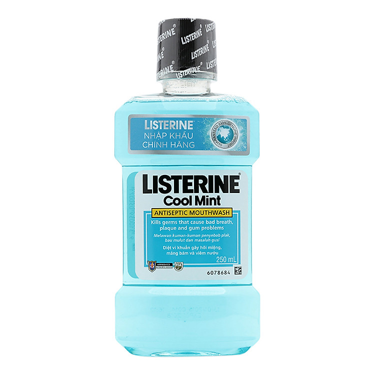 Nước Súc Miệng Hương Bạc Hà Listerine Cool Mint (250ml)
