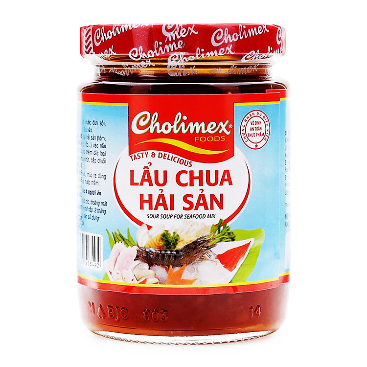 Gia Vị Lẩu Chua Hải Sản Cholimex Hũ Thuỷ Tinh 200g