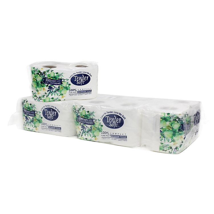 Lốc 10 Cuộn Giấy Vệ Sinh Tender Soft 2 Lớp