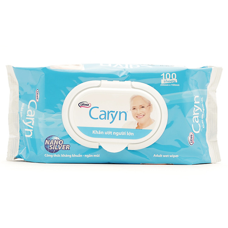 Gói 100 Khăn Ướt Cho Người Lớn Caryn