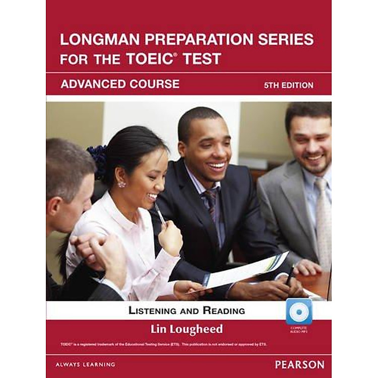 Sách Longman Preparation TOEIC ( 5 Ed.) Adv : Book With CD-ROM, iTests With Audio (With Key)