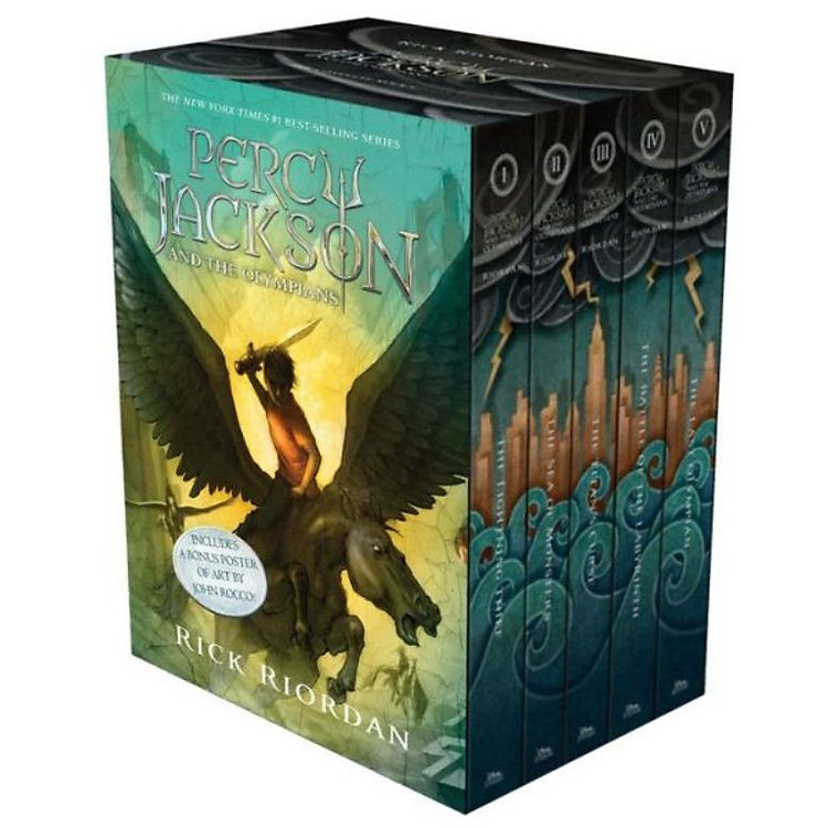 Sách Percy Jackson And The Olympians 5 Book Paperback Boxed Set (New Covers W/Poster) (Percy Jackson & The Olympians)