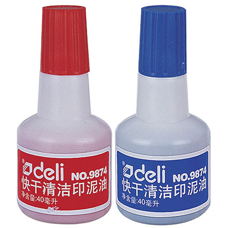 Mực Dấu Đỏ Deli 9874