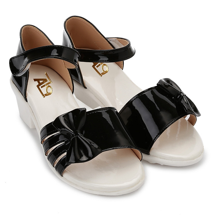 Sandal Bé Gái Đính Nơ AZ79 HQS503N-A2 – Đen