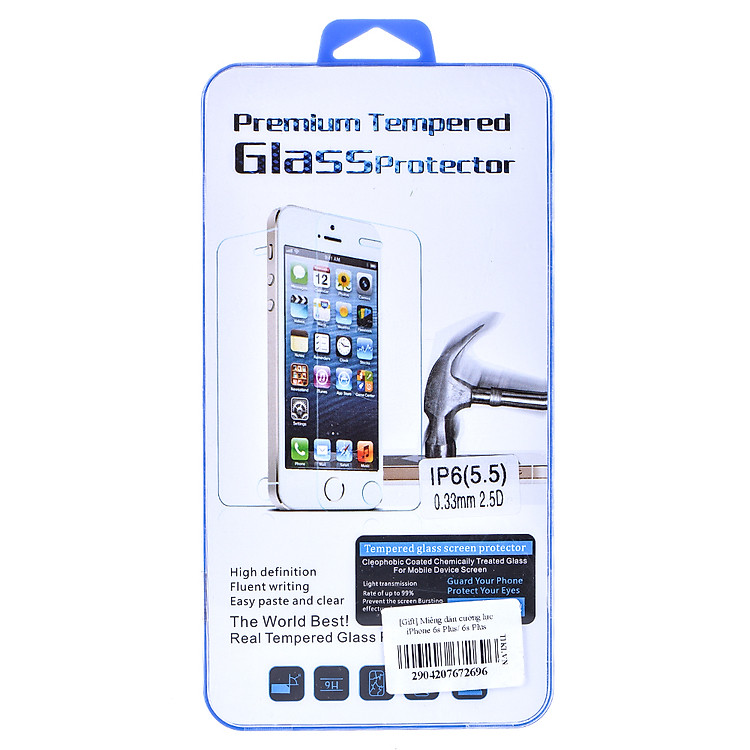 Miếng Dán Cường Lực iPhone 6 Plus/ 6s Plus - Hàng nhập khẩu