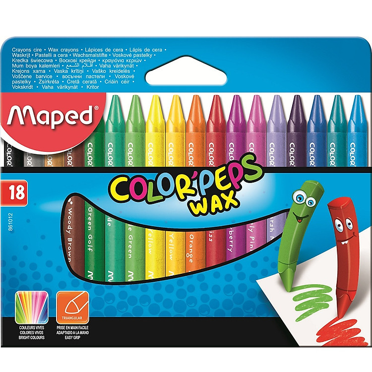 Sáp Màu Maped Wax 18M - 861012