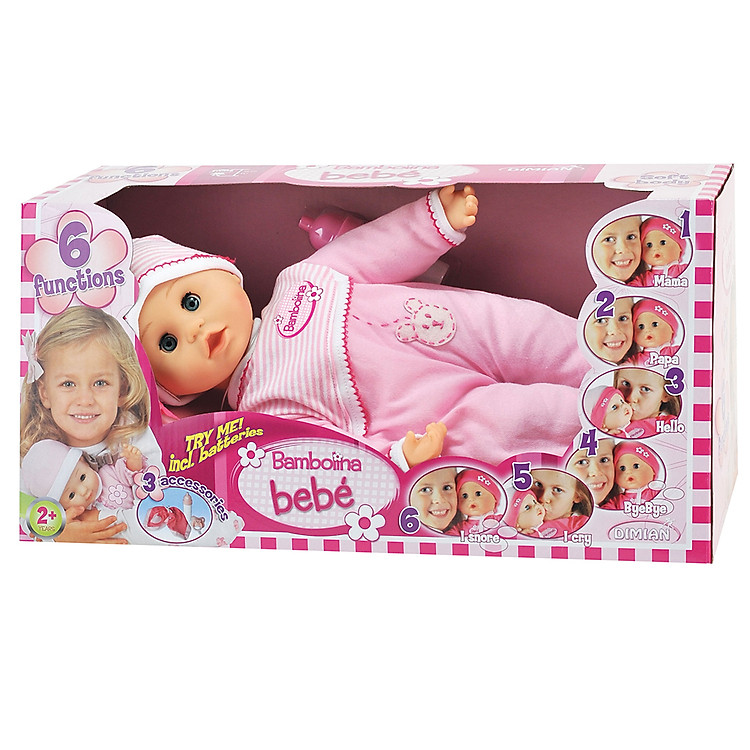 Búp Bê Bambolina Bebe Và Váy Xinh BD307PWN