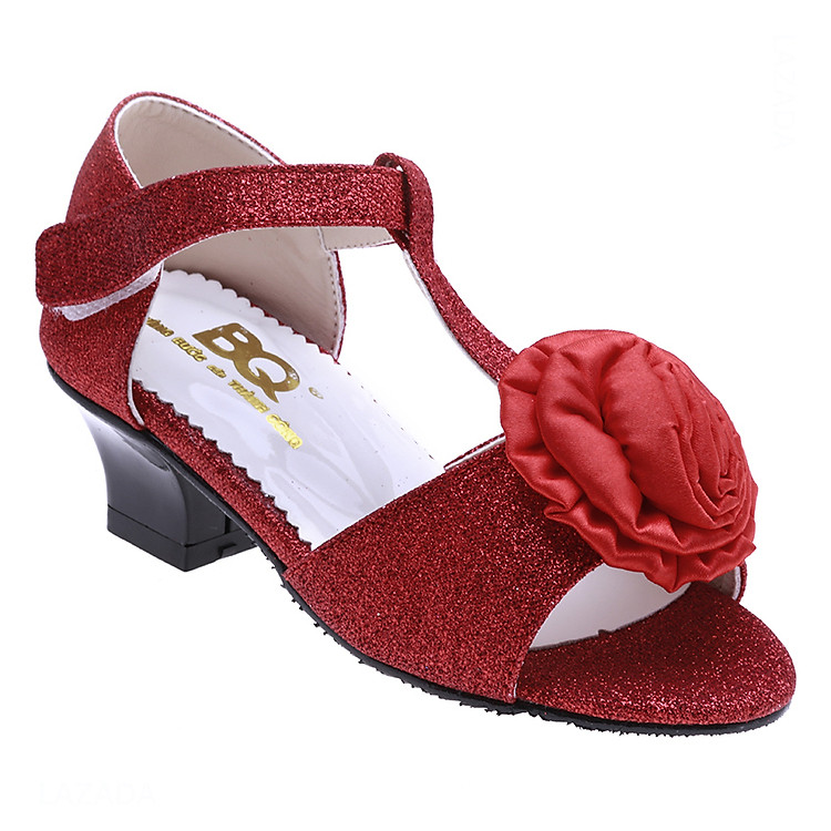 Giày Búp Bê Gót 4cm Bé Gái AZ79 BG001204A4 - Đỏ