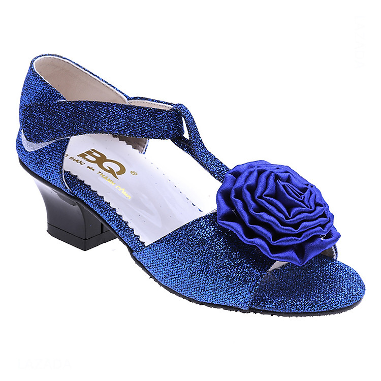 Giày Búp Bê Gót 4cm Bé Gái AZ79 BG001204A3 - Xanh