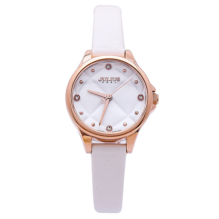 Đồng Hồ Nữ Dây Da Julius JA-882 - Trắng