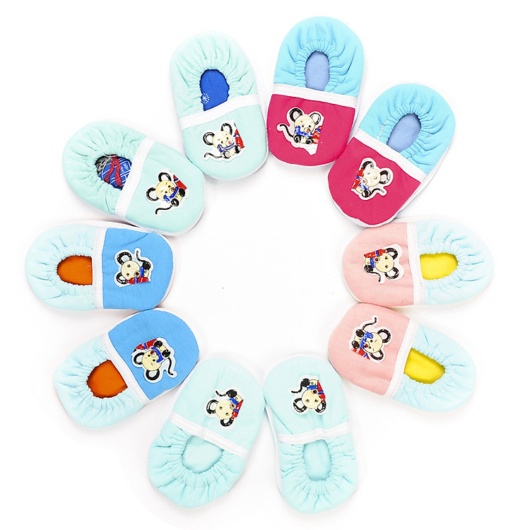 Combo 10 Đôi Giày Vải Sọc Baby Nanio A0021