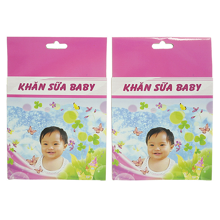 Combo 2 Khăn Sữa Gạc Nhỏ 4 Lớp Nanio A0035 (23 x 25 cm)
