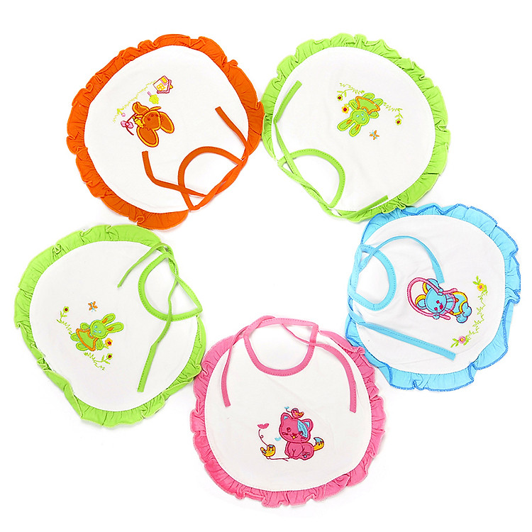 Combo 5 Yếm Bèo Thêu Nanio A0060