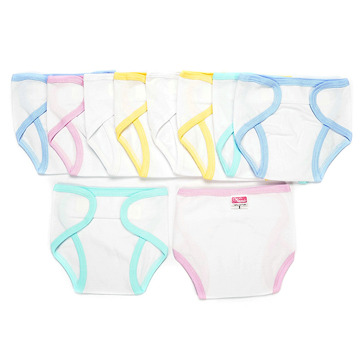 Combo 10 Tã Dán Cao Cấp An Toàn Cho Bé Nanio - Trắng