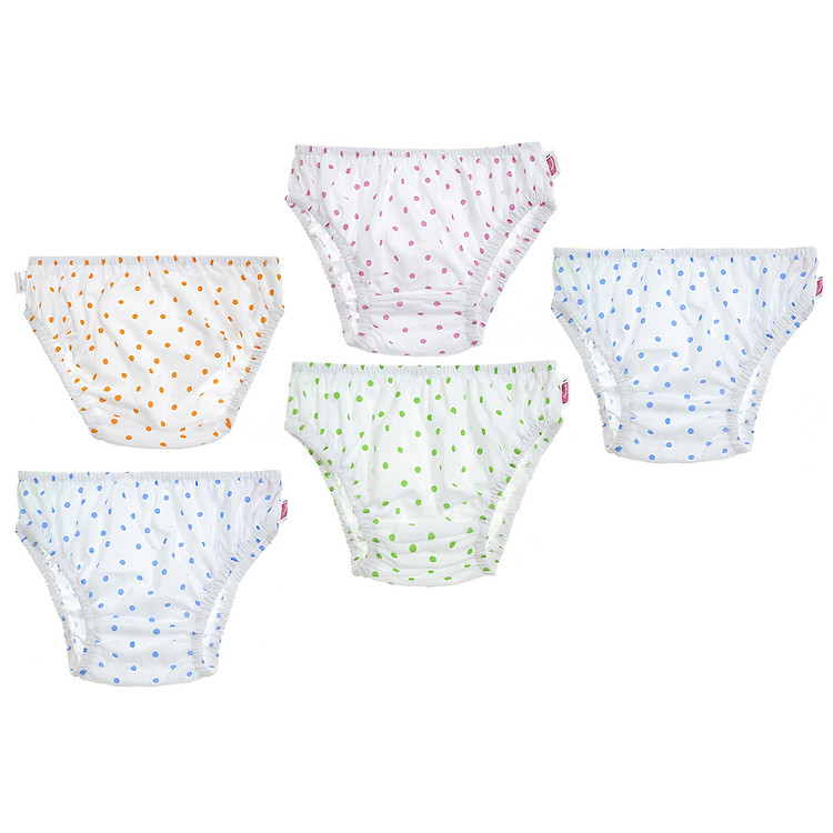 Combo 5 Quần Lót Chấm Bi Bé Gái Nanio