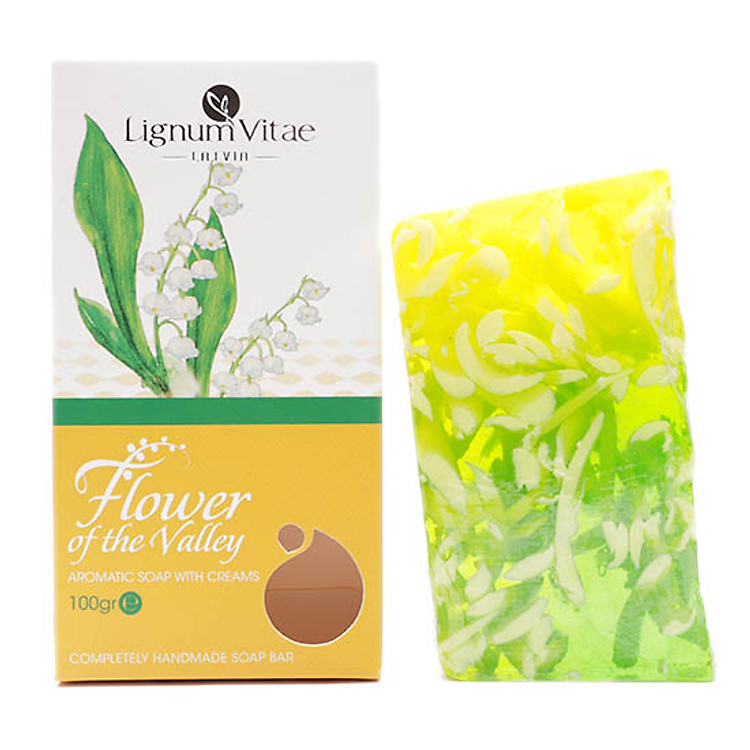 Xà Bông Thiên Nhiên Với Kem Dưỡng Lan Chuông Và Dầu Bơ Lignum Vitae Flower of the Valley (100g) - 0065-z