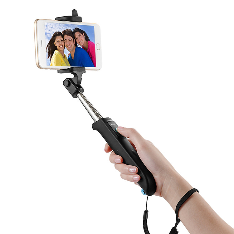Gậy Selfie Chụp Hình Tự Sướng Anker Hỗ Trợ Bluetooth - A7134011 (Đen) - Hàng Chính Hãng