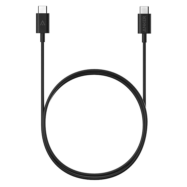 Dây Cáp Sạc USB Type-C Ra USB Type-C Anker 1.0m - A8180011 (Đen) - Hàng Chính Hãng