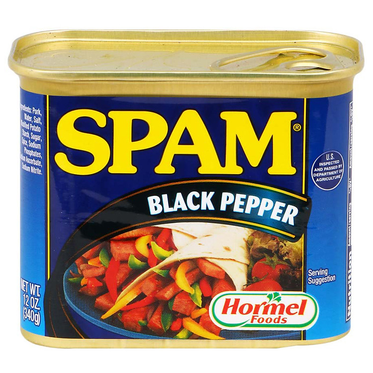 Thịt Hộp Hormel SPAM Tiêu Đen 340g (Mỹ)