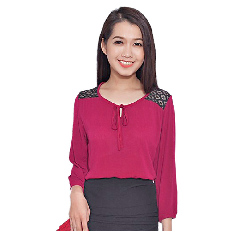 Áo Cột Nơ Phối Ren CIRINO A_FRPREN_DO004FS - Đỏ (Freesize)