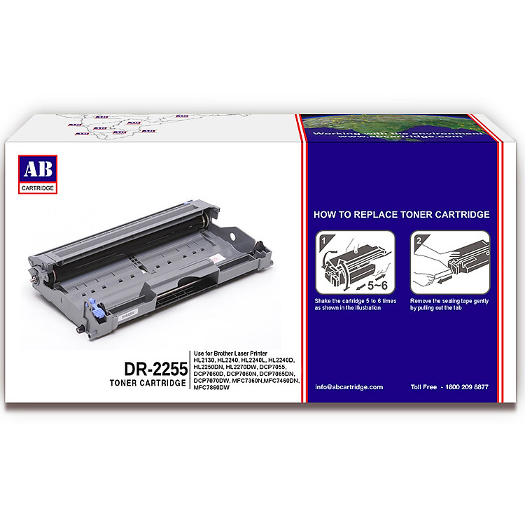 Brother DR-2255 Drum Cho HL-2130/2240D/2250DN/2270DW/FAX-2840 - Hàng Chính Hãng