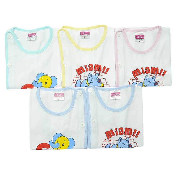 Combo 5 Áo Bác Sỹ Tay Ngắn Trắng Nanio