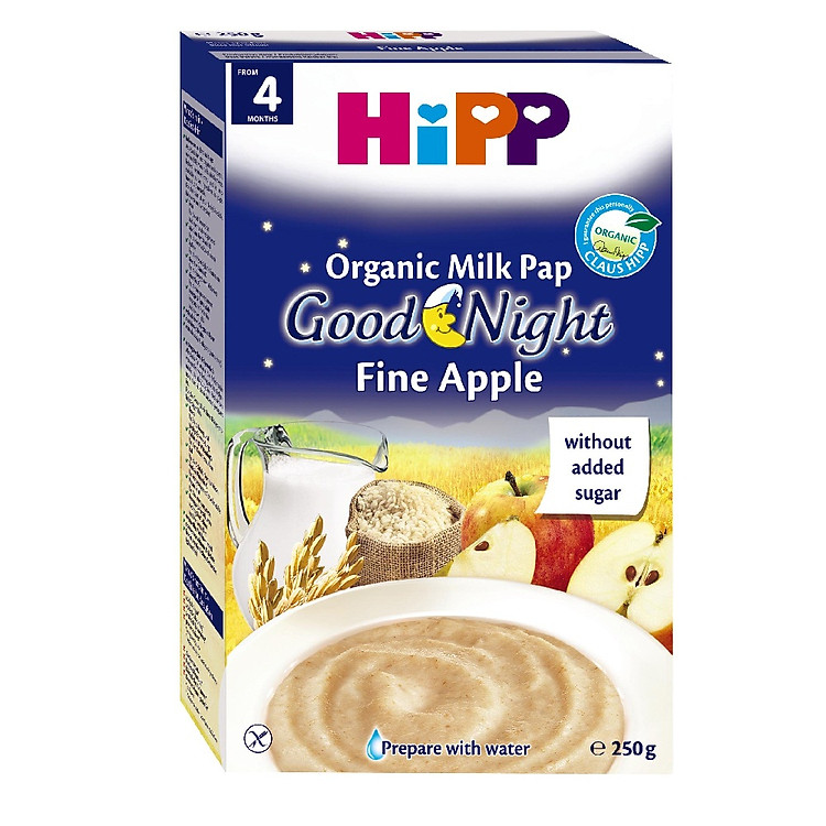 Bột Dinh Dưỡng Sữa Chúc Ngủ Ngon Táo Tây HiPP 250g - 2963