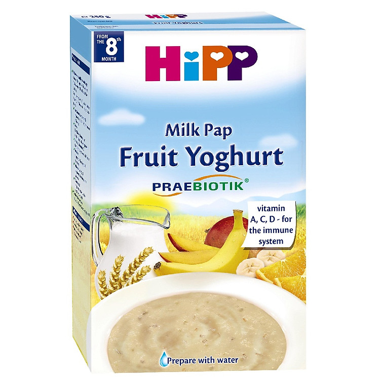 Bột Dinh Dưỡng Sữa Hoa Quả Nhiệt Đới Sữa Chua HiPP 250g - 3311