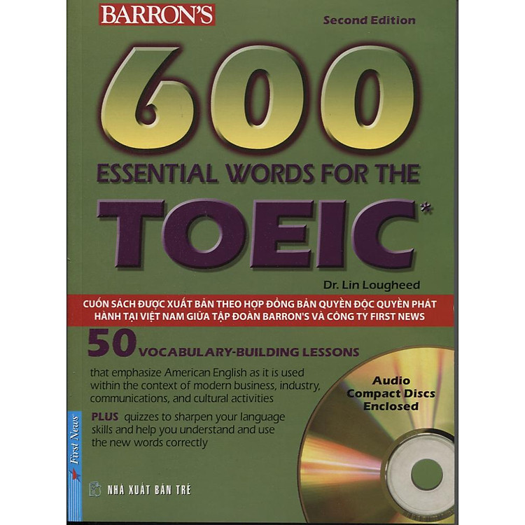 Sách 600 Essential Words For The Toeic Test (2 CDs)