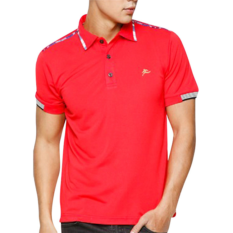 Áo Thun Nam Cổ Vải Colo (Đỏ Cờ)