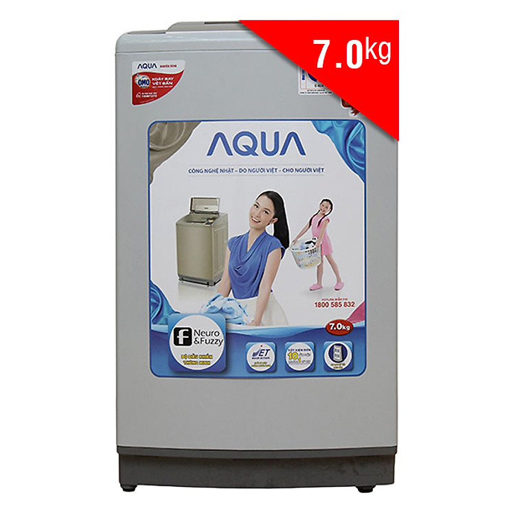 Máy Giặt Cửa Trên Aqua AQW-S70V1T H (7.0 Kg) - Hàng Chính Hãng