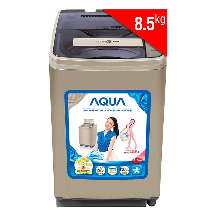 Máy Giặt Cửa Trên Aqua AQW-U850AT-N (8.5 Kg) - Hàng Chính Hãng