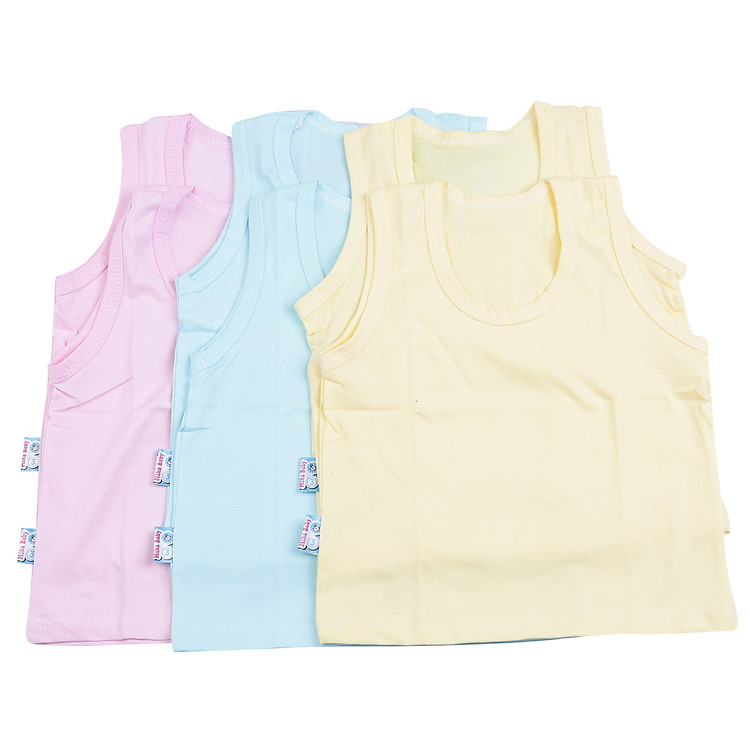 Combo 6 Áo Ba Lỗ Cho Bé MihaBaby ATL03