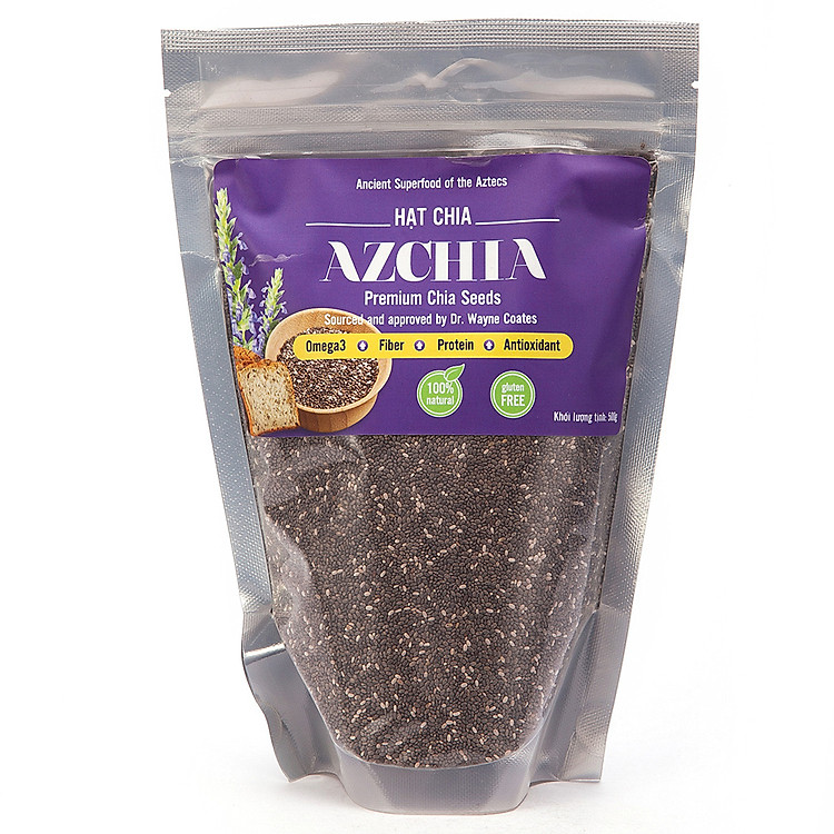 Thực Phẩm Chức Năng Hạt Chia Azchia Premium Chia Seeds Gói 500g – 205019