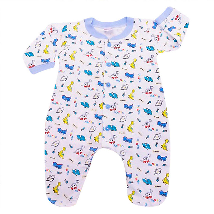 Bộ Body Liền Vớ In Hình Khủng Long Nanio B0019 - Xanh