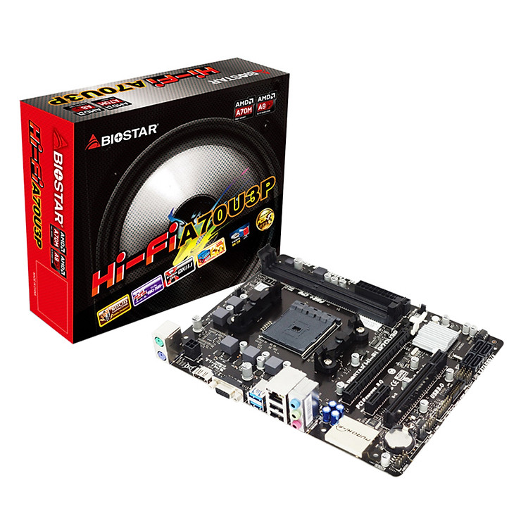 Bo Mạch Chủ Mainboard Biostar HiFi A70U3P - Hàng Chính Hãng