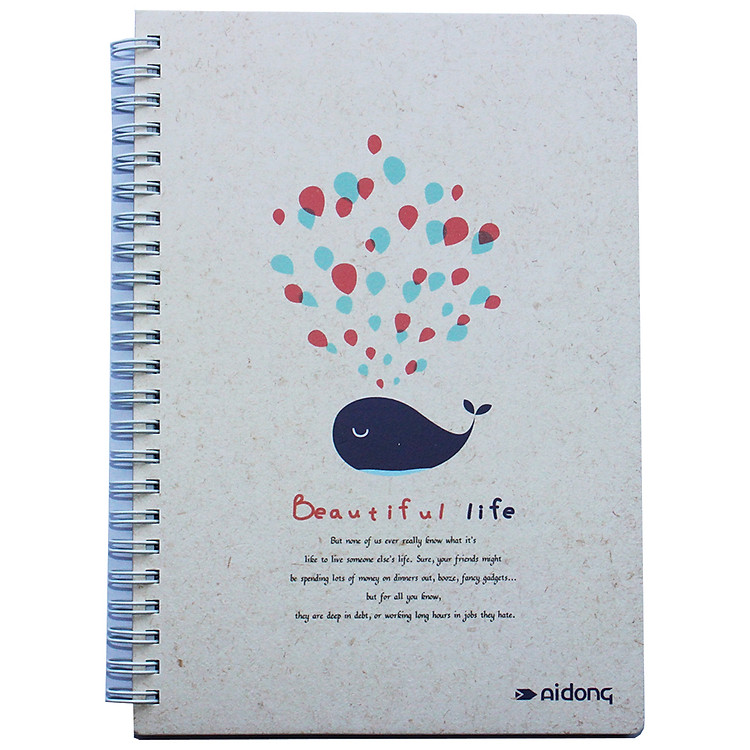 Sổ Tay Lò Xo AiDong B5 - Cá